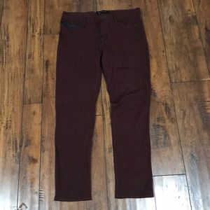 Calvin Klein Maroon Stretch Jeans